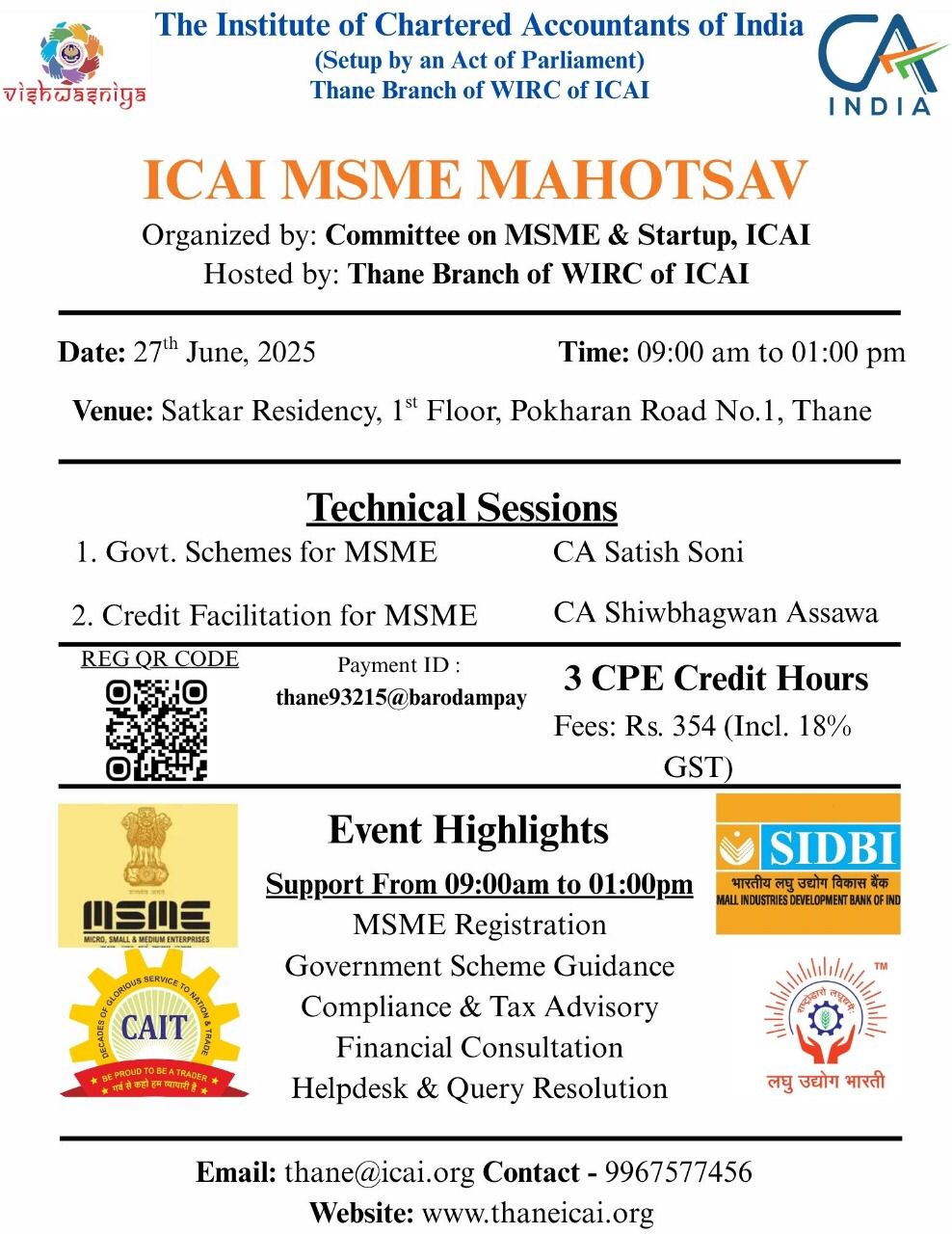 ICAI MSME MOHOTSAV – 2025