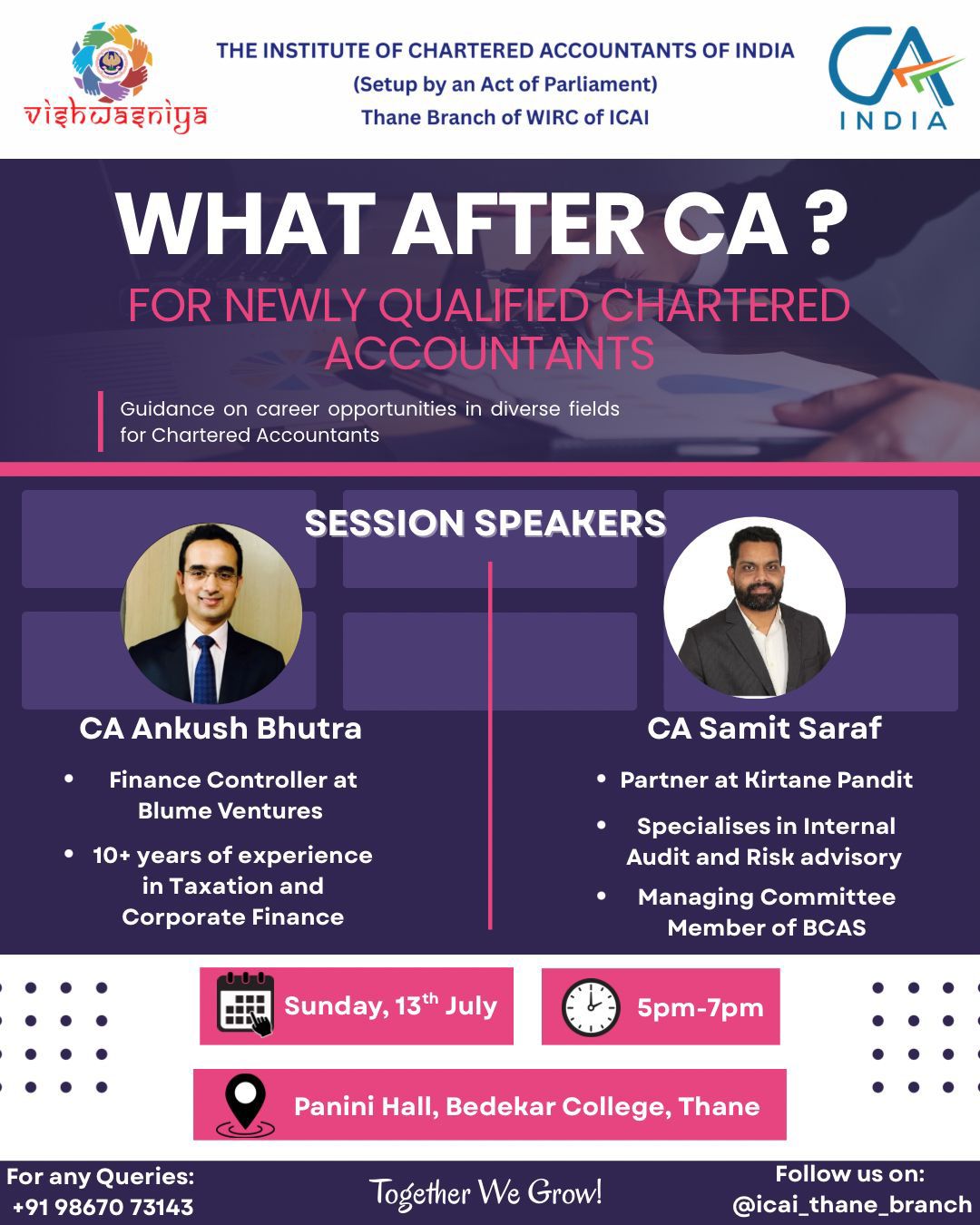 WHAT AFTER CA ?